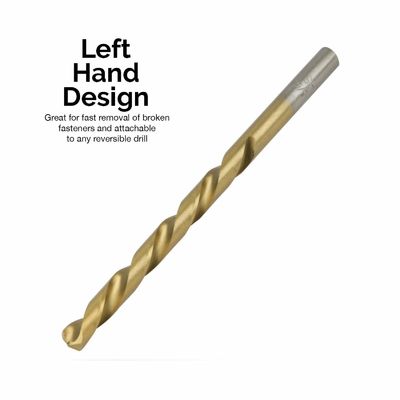 Zestaw wiertarki lewej ręki HSS z powłoką azotanu tytanu