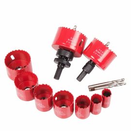 Zestaw brzeszczotów otwornic HSS Bi-Metal 3/4"-2 1/2" z trzpieniem i adapterem