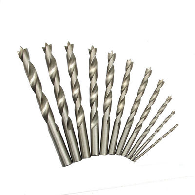 HSS Brad Point Drill Bit DIN338 Całkowicie zmielony jasny wykończenie