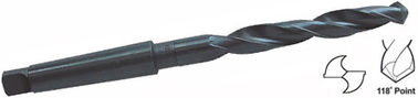 16 mm DIN341 Długi typ HSS Taper Shank Wiertła spiralne HSS Czarny tlenek do metalu