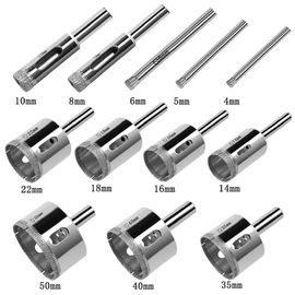 Zestawy wierteł diamentowych ze szkła i płytek pustych w środku 12 sztuk 4 mm-50 mm